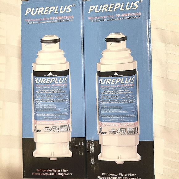 (NIB) 2 New PUREPLUS PP-RWF4200A Refrigerator Water Filter - Picture 1 of 6